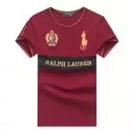 ralph lauren t-shirt with logo big pony 8 an crown r66262 vin rouge